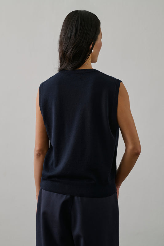 Pull Fargo - Navy - Laine - Femme