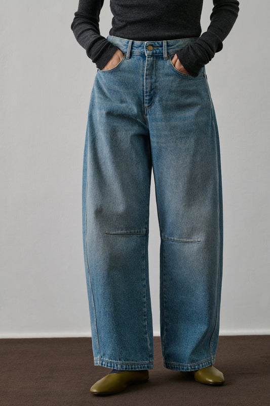 Jean Eliott - Denim Bleu Délavé - Coton - Femme