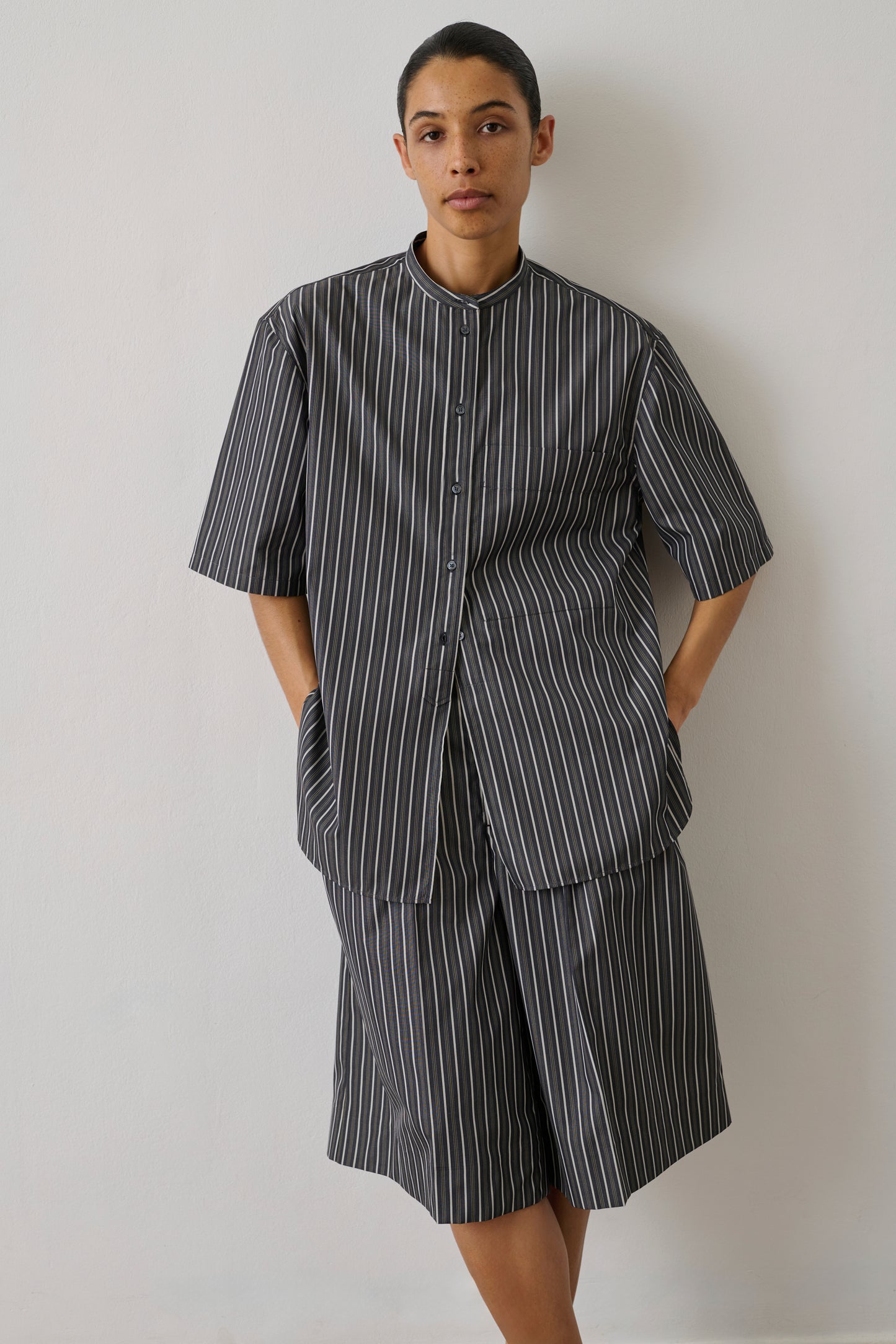 Chemise Hannah - Noir/Cardamome - Coton - Femme