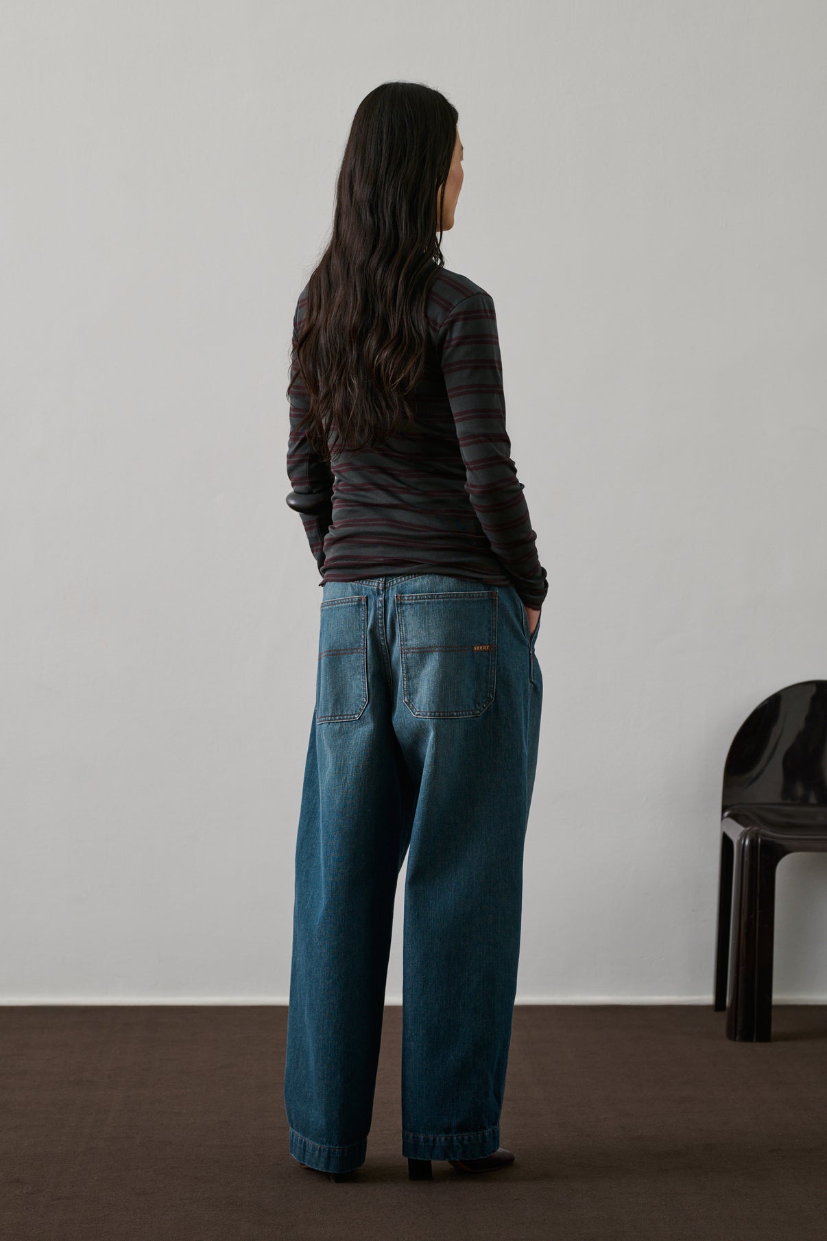 Tee-Shirt Gaelle - Aubergine/Anthracite - Coton - Femme vue 2