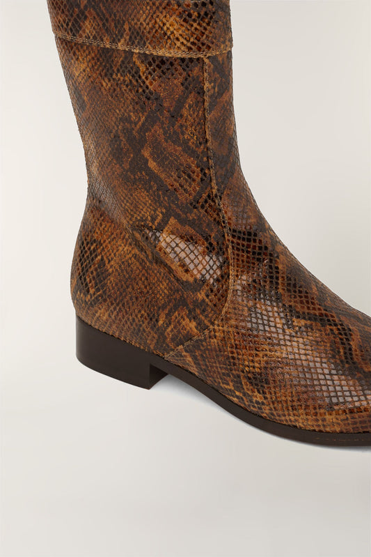 ÉCAILLE PYTHON BOOTS